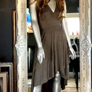 Pre-loved olive wrap around dress